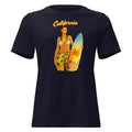 T-shirt femme LILA™ Boldness California Edition coupe relaxed, style caribéen Guadeloupe